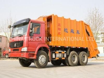 Sinotruk HOWO 6X4 Rear Compressed Garbage Truck
