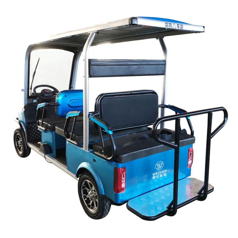 6 Passenger Cheap 1200W Tourist for Hotel Golf Course Electric Golf Cart Sightseeing Car