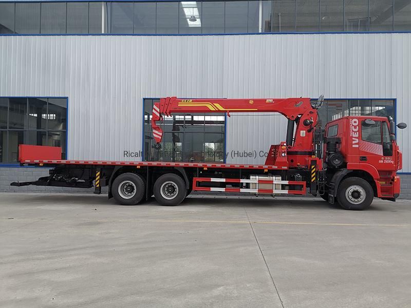 Dongfeng 6X4 Crane 9.8m Straight Boom Crane, 10t Telescopic Boom Truck Mounted Crane