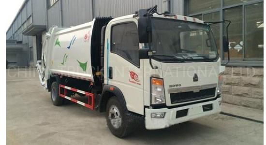 HOWO 8 to 10m3 4X2 Compaction Garbage Truck