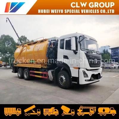 10 Wheels Septic Truck 16cbm Vacuum Sewage Suction Vehicle Sewer Cleaning Trucks with Cheap Price