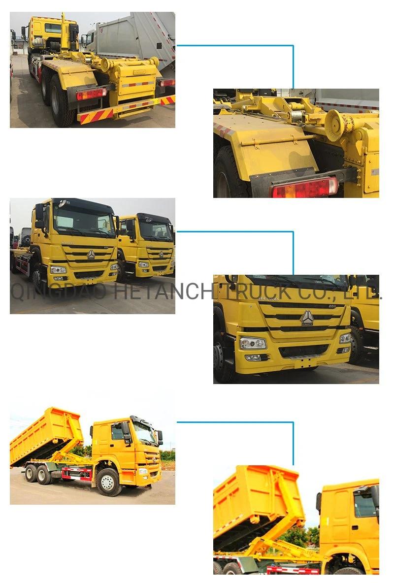 Professional Sinotruk 4*2 10 Ton Hook Lift Container Garbage Truck