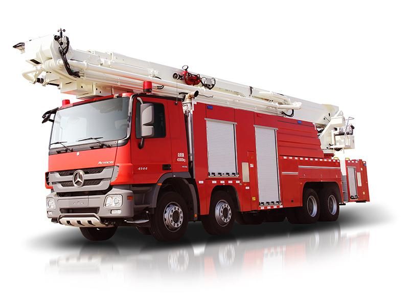 Strong Capability Water Tower Diesel Engine Fire Fighting Truck
