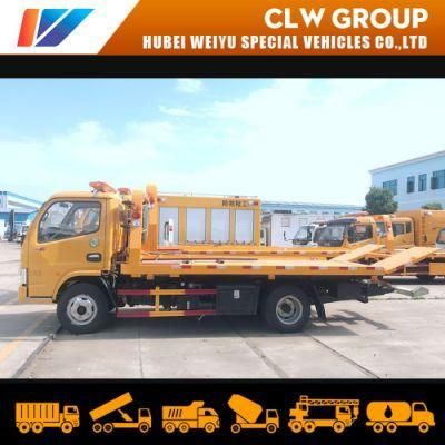 3-6tons Light Tow Truck Body Dongfeng Recovery Wrecker Flatbed Hydraulic Platform Car