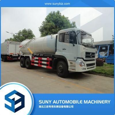 10 Wheel 6X4 15000 Liters 18000L Fecal Vacuum Sewage Suction Truck