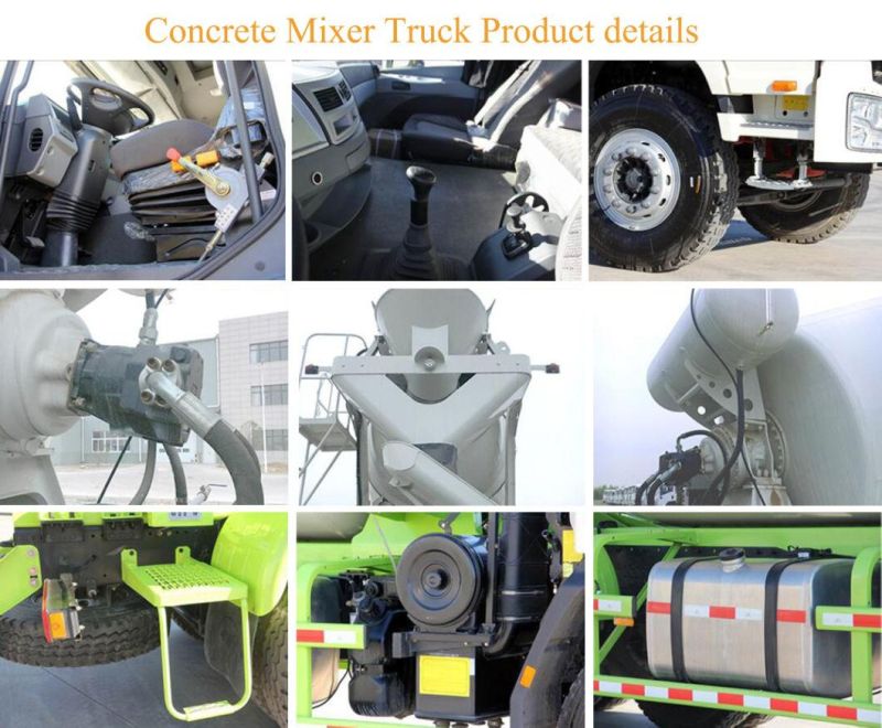 10 Cubic Meters Concrete Mixer Truck 12cbm Mixing Drum