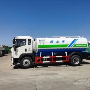 HOWO Stainless Steel 10 Wheel Road Sprinkler 20cbm Water Storage Tank Watering Delivery Truck Water Transport Tanker Truck for Sale