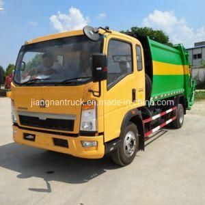 HOWO 3 Ton Compression Garbage Compactor Truck