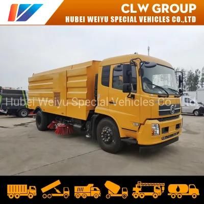 Brand New Four Brush Broom Vacuum Road Sweeper Dongfeng 12cbm Sweeper Truck for Sale
