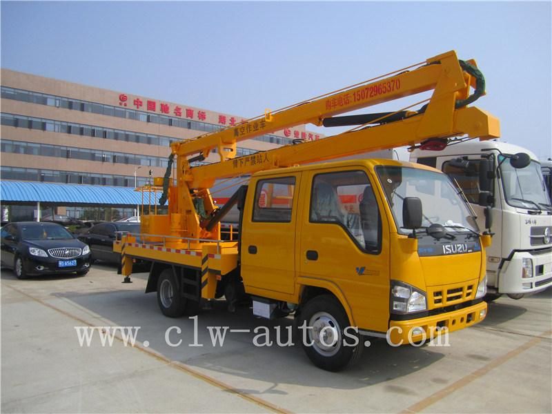 4X2 Isuzu 18 Meters Truck Mounted Aerial Work Platforms Aerial Platform Aerial Bucket Trucks