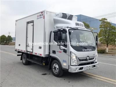 4X2 Foton 6ton 6m3 6mt 6 Ton Refrigerated Cold Room Truck for Frozen Food