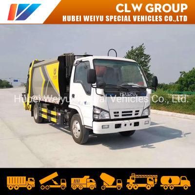 5tons Compression Garbage Trucks Hydraulic Garbage Compactor Vehicle