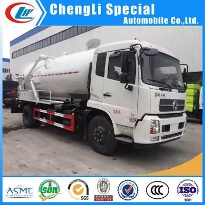 12000liters Diesel Vacuum Suction Truck for Liquid Waste