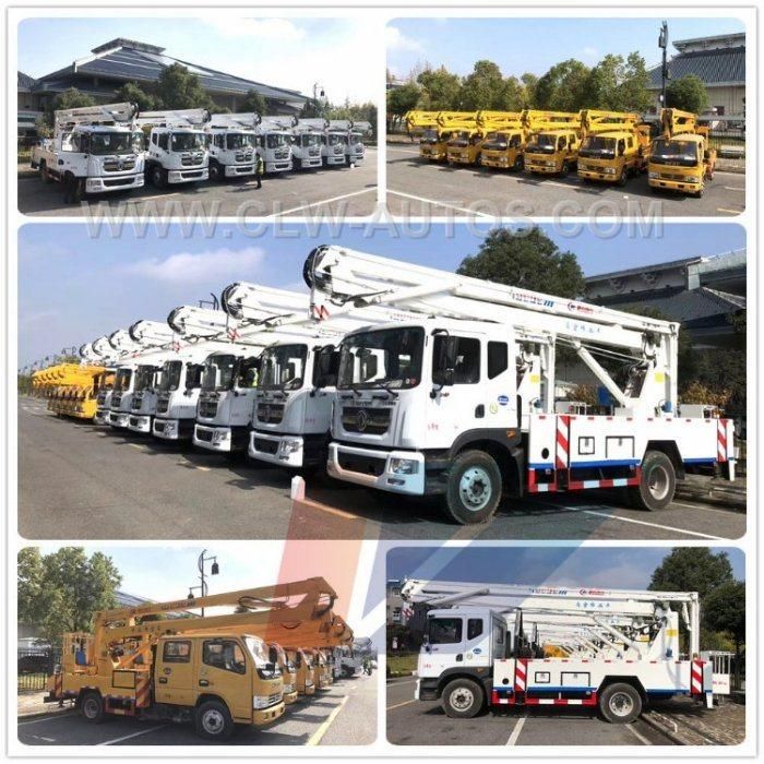 Good Price China Dongfeng 20m-22 Meters High Altitude Working Vehicle Telescopic Type Aerial Platform Truck on Sale