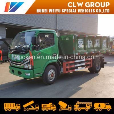 Dongfeng Hydraulic Dumping Arm Pulling Detachable Box 6ton 8ton Hook Lift Garbage Truck for Daily Refuse or Construction Garbage Delivery