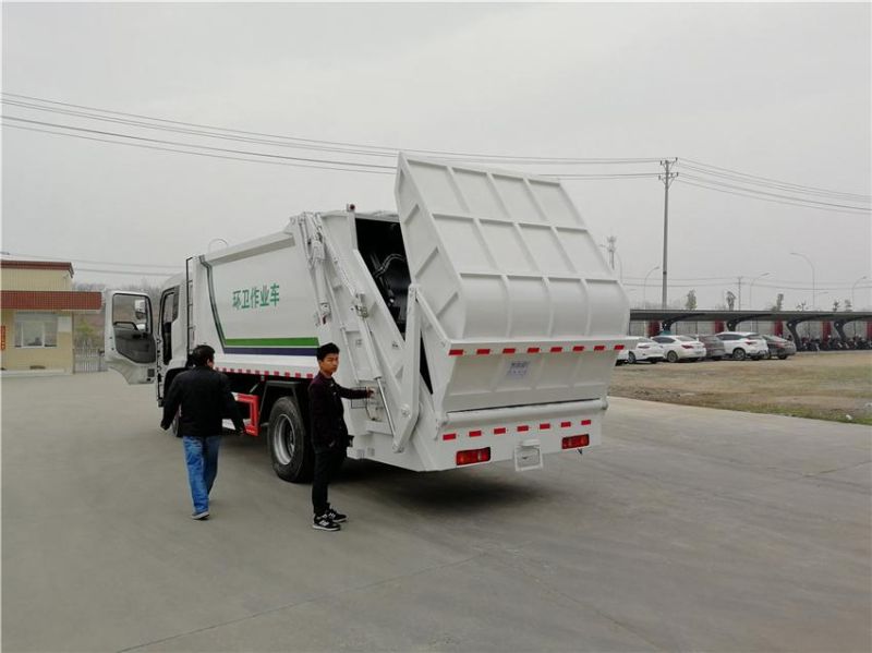 Fully Hermetical Type 10 to 12m3 Compressed Garbage Truck