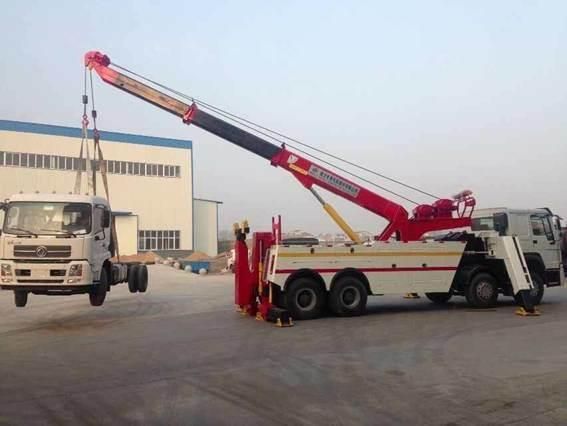 6X4 Heavy Duty Intergrated Tow Crane Wrecker Truck