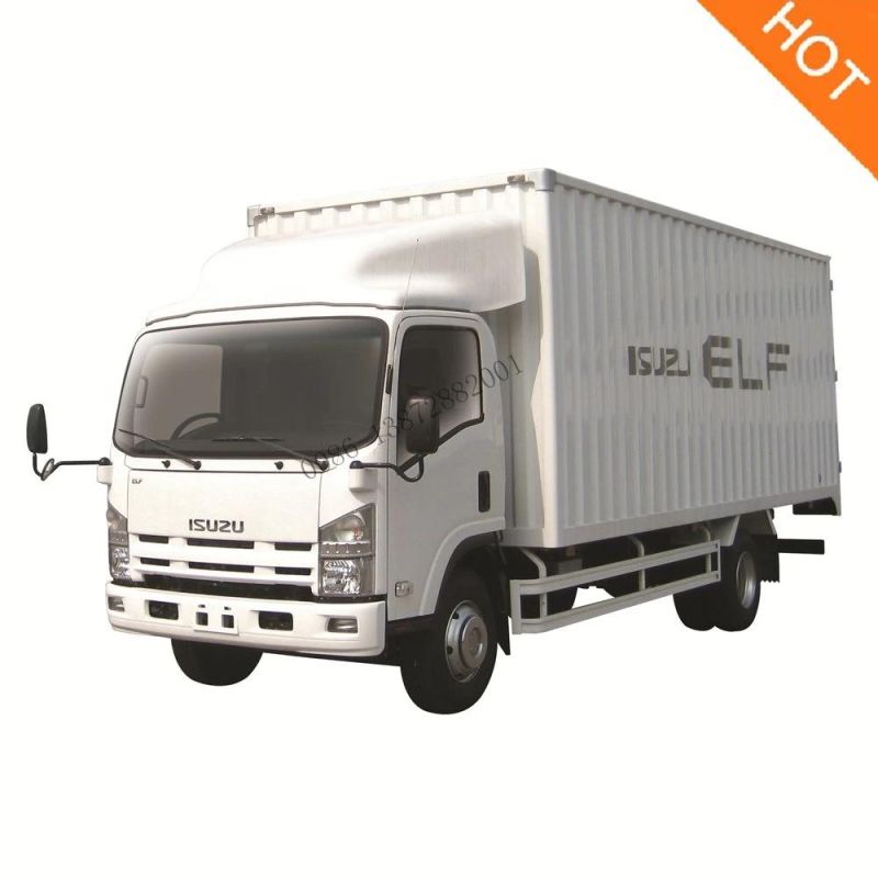 Japan 700p 8tons 10tons 4X2 Left Hand Drive Fiberglass Truck Van Body Food Truck Van