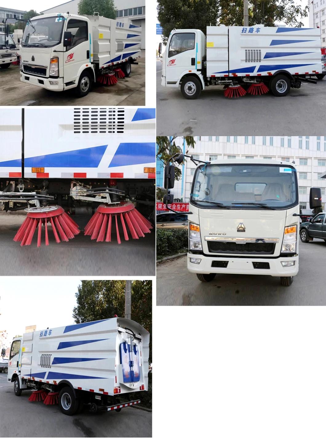 China HOWO Street Sweeping Road Highway Airport Vacuum Cleaning Sweeper Truck Suppliers