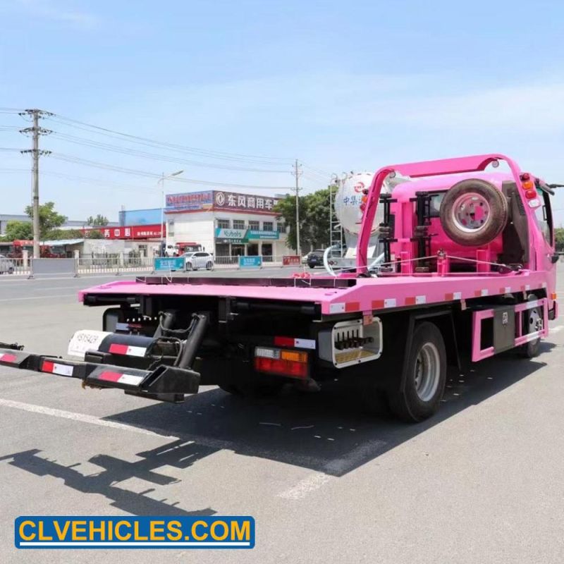 4t Light Duty Flatbed Wrecker Truck Recovery Vehicle