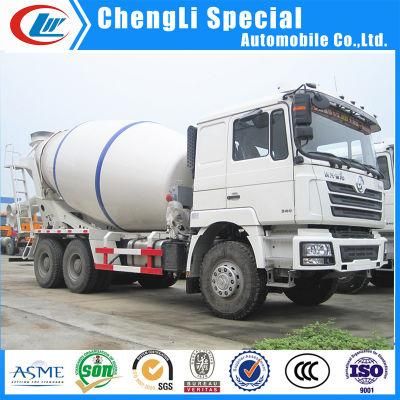 Shacman 10 Wheels Concrete Mixer Truck with Pump Self Loading Mixer Concrete Transport Volumetric Cement Transit Mixing Drum