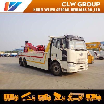 FAW 8X4 Heavy Duty 30ton/40ton/50ton Road Rescue Tow Truck Crane Wrecker Truck Accident Recovery Truck