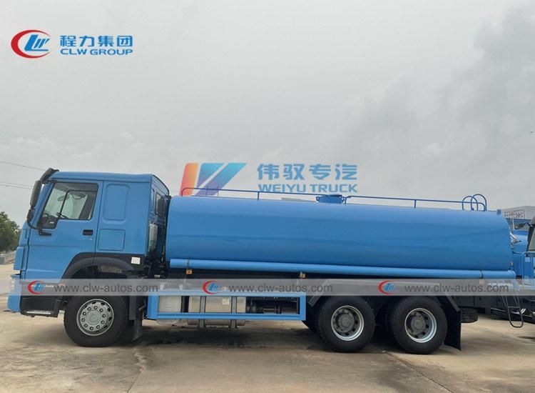 Sinotruk HOWO 6X4 10 Wheels Watering Tanker Lorry 20tons Water Spraying Sprinkler Tank Truck