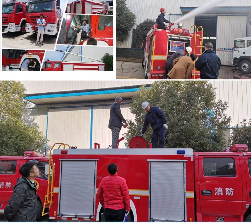 Dongfeng DFAC Double Cab LHD or Rhd Cummins Engine 190HP 3400 Liters Water and 600 Liters Foam Tanker Fire Truck for Sales