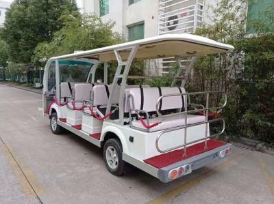 Chinese Manufacture Electric Pickup Passengers 14 Seater Sightseeing Car