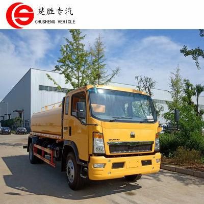 HOWO 4X2 Rhd 10 Tons Watering Tank Lorry, 10000L Water Sprinkler Truck