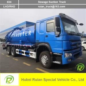 HOWO 4X2 Vacuum Sewage Suction Truck for Sale