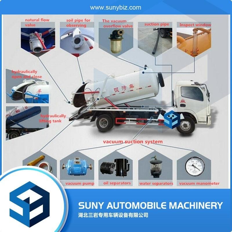 China Sanitation Equipment Suck Truck Sewer Vacuum Clean Truck for Sale