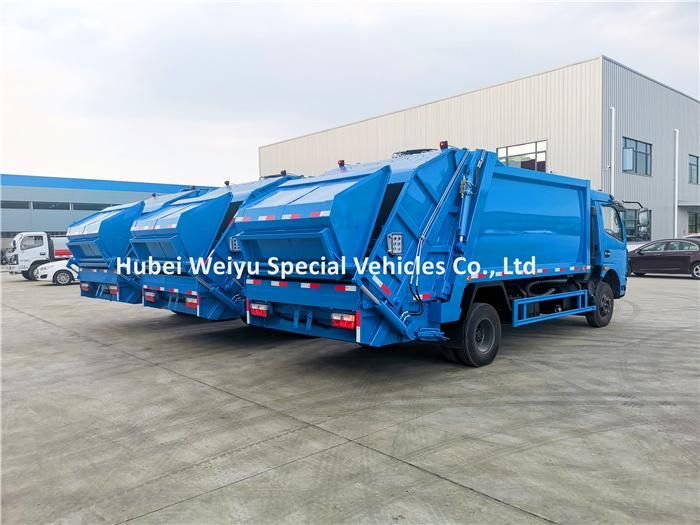 4tons Rear Loader Garbage Collection Vehicle Dongfeng 4cbm Garbage Compactor Truck