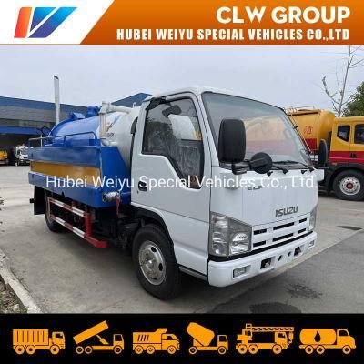 5cbm Sewage Vacuum Truck 5tons Sewer Cleaning Truck China Supplier Good Price Sewage Suction Truck