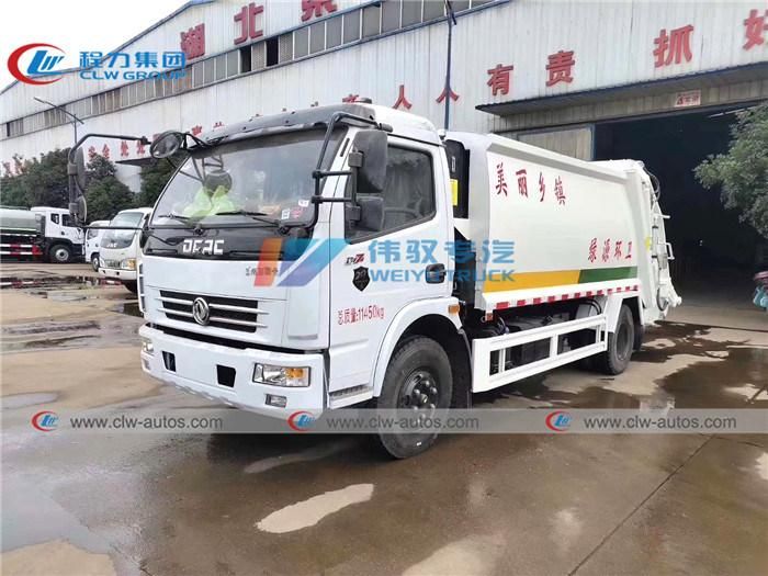 5000L Waste Transfer Truck 4tons 5tons Dongfeng Waste Treatment Truck 5cbm Compactor Garbage Truck