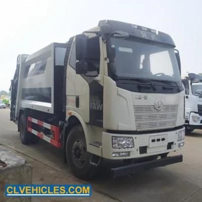 FAW 4X2 190HP 12cbm Refuse Compactor Garbage Waste Compressed Truck