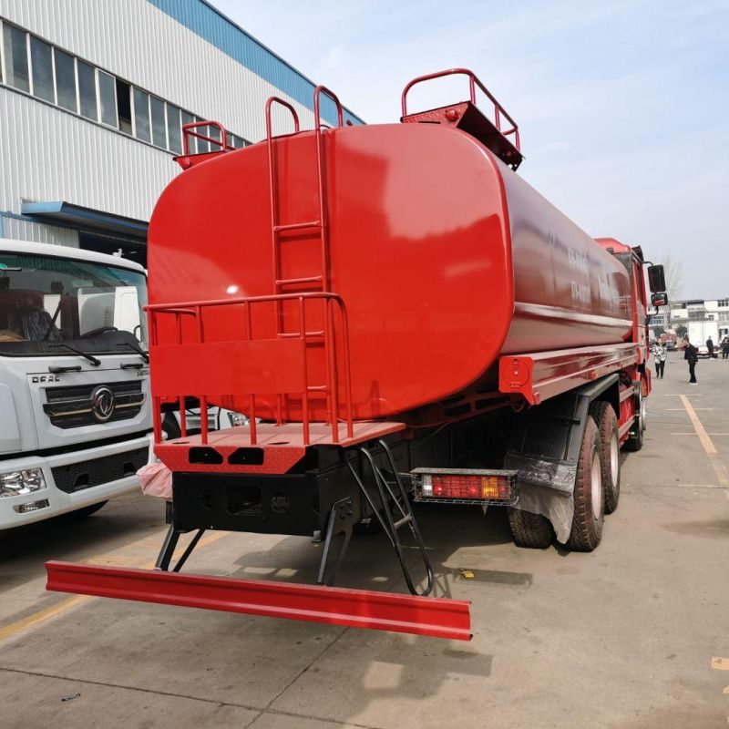 Shacman LHD or Rhd 6X4 20000liters 25000liters Watering Cart 22m3 6000 Gallon HOWO 22000liters Water Sprinkler Truck