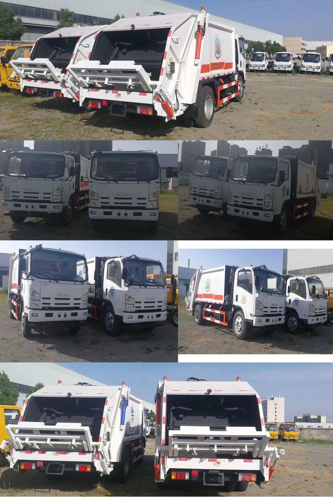 Japanese Waste 5m3 Small 4X2 Garbage Compactor Container Trucks
