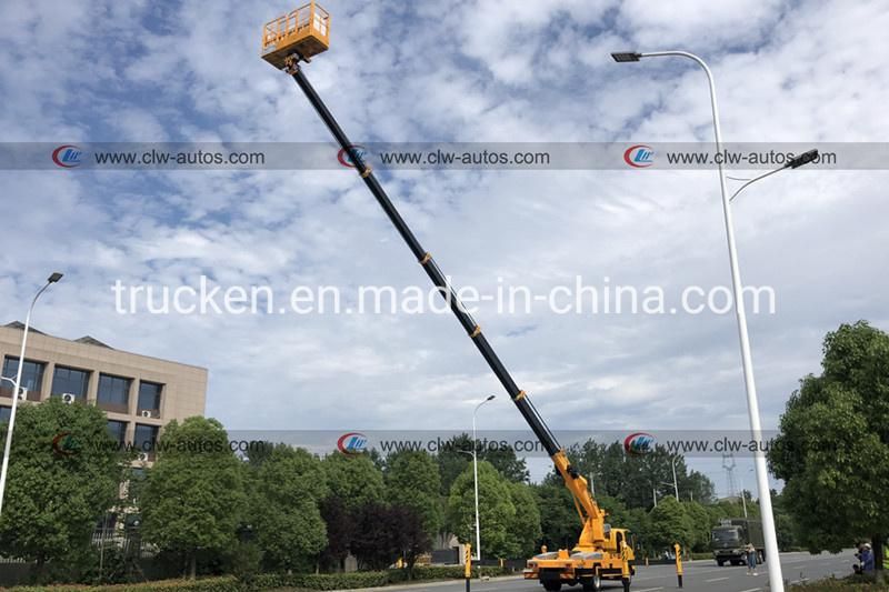 Japan Brand 6 Wheels 22 Meters Hydraulic Telescopic Boom Aerial Platform High-Altitude Working High Platform Operation Truck