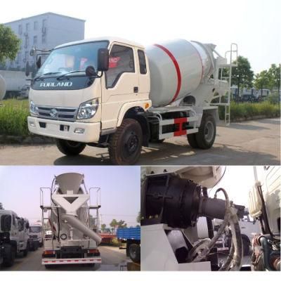 Foton 4*2 3 Cubic Meters Concrete Mixer Truck