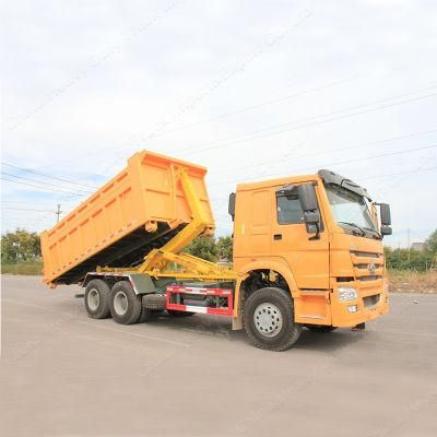 HOWO 6X4 20 Ton 266HP Hydraulic Hook Arm Garbage Truck