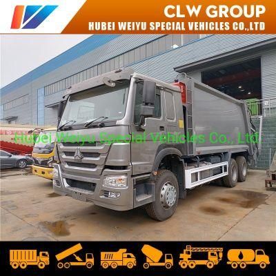 Sinotruk HOWO 3 Axles 6X4 18000liters 20000liters Compressed Rubbish Collector Compactor Garbage Truck Waste Removal Truck