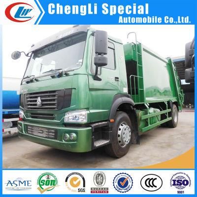 HOWO 4X2 10 Ton Rear Loader Waste Compactor Garbage Truck