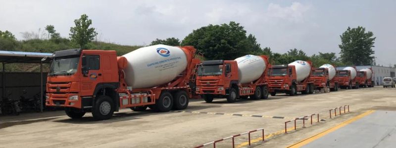 HOWO Heavy Duty 10 Wheels 10cbm 12cbm Mobile Concrete Mixer Truck
