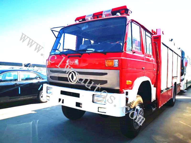 Dongfeng 4X4 Fire Fighting Fire Rescue Trucks 6 Ton Water Tanker Foam Fume Tanker Fire Trucks