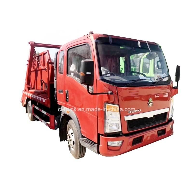 Good Quality HOWO 4X2 Swing Arm Garbage Truck
