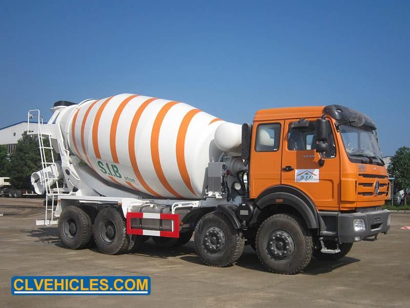 Beiben 14 Cbm Heavy Duty Concrete Mixer Cement Mixer Truck