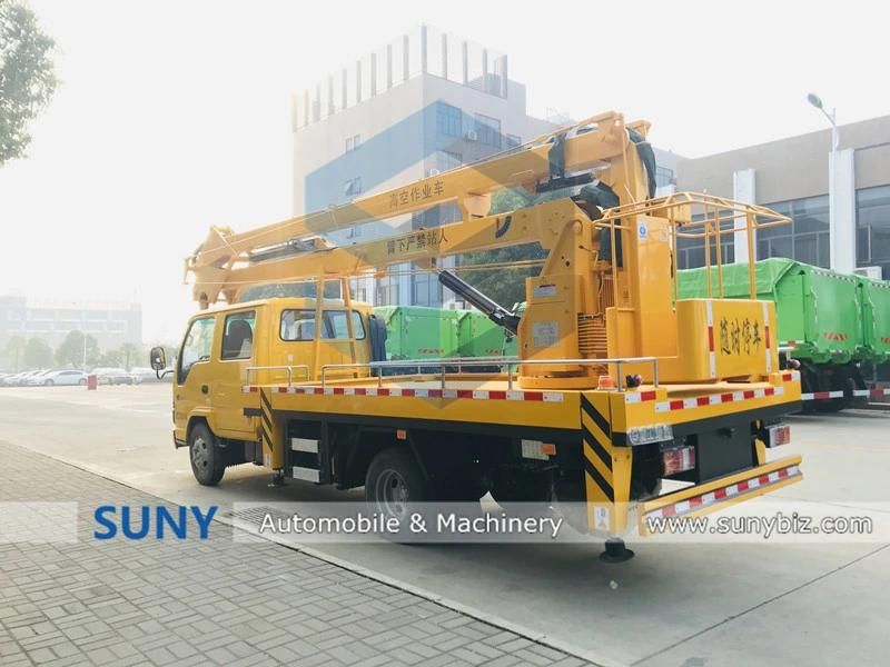 16m 10 Ton 20 Ton Hydraulic Rising Boom Bucket Construction Work Platform Truck