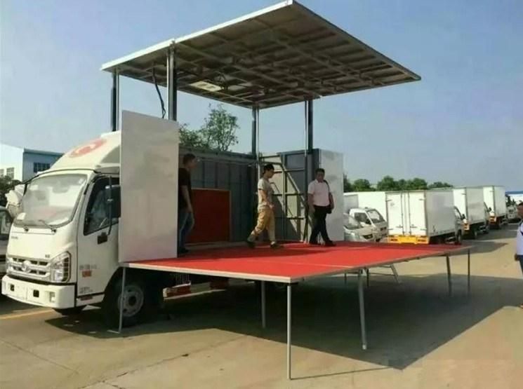 Hydraulic Control Stage Roadshow Truck Mobile Stage Truck