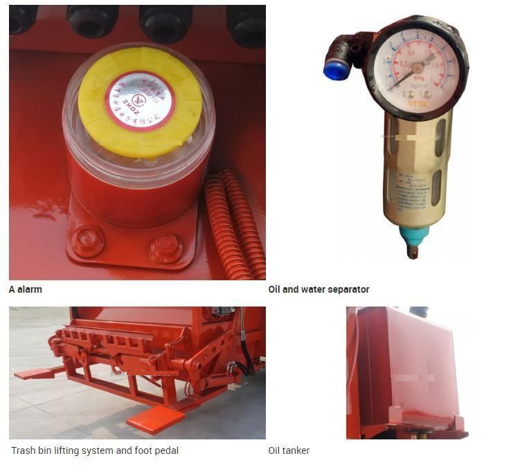 6cbm Refuse Compactor Truck Upper Body Part with High Quality Compression System and Remote Operation System for Sales